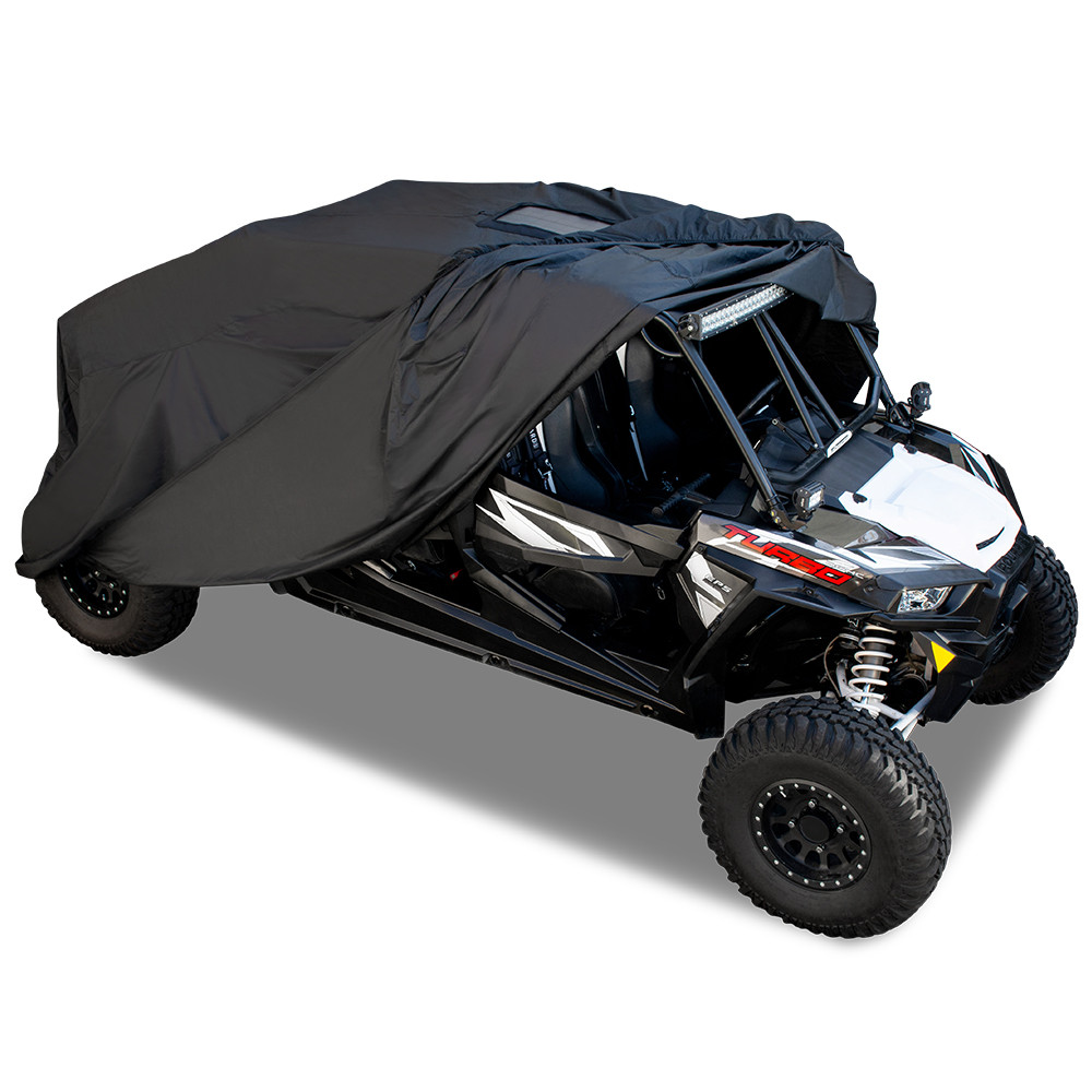 Hyperion Vehicle Charging Covers for UTVs.  UTVs are designed for fun. When it's not in use, protect your UTV from all kinds of weather with a Hyperion® heavy-duty, waterproof cover. The built-in solar charger maintains the UTV’s battery at an optimal charge, so it’s always raring to go for your next off-road adventure. More Information Below