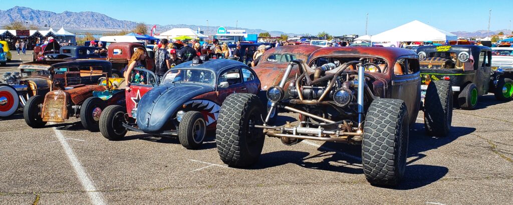 Rockabilly Reunion Hot Rod Show 2021 April 30th - May 2nd 2021 in Lake Havasu City Arizona. Besides the Music & The Beer, there's always the Hot Rod Show to look forward to. Rockabilly & Hot Rods & Rat Rods & Motorcycles fill the parking area every year and if you're a Rockabilly Rock & Roll Motorhead you'll have a real good time. 3 Days of Rockabilly Music, Hot Rods, Food, Vendors, Pinup Girls & Much More waiting for you.